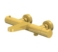 Steinberg Série 340 Thermostat apparent, saillie 194mm, régulation de température et de débit, pour baignoire, 3403100BG, 3403100BG, Colorazione: Oro spazzolato