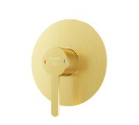 Steinberg Série 341 Kit de montage final, pour mitigeur monocommande de douche, avec plaque de recouvrement ø 135mm, 34122503BG, 34122503BG, Colorazione: Oro spazzolato