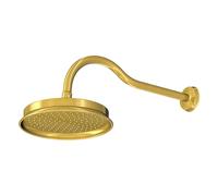 Steinberg Série 350 Ensemble de douche de tête, rond, avec bras de douche, montage mural, 3501680BG, 3501680BG, Colorazione: Oro spazzolato