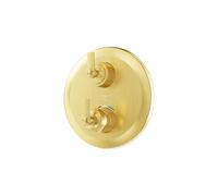 Steinberg Série 350 robinetterie de douche/bain, set de montage final, thermostat encastré, 2 consommateurs, 3, 35041333BG, 35041333BG, Colorazione: Oro spazzolato