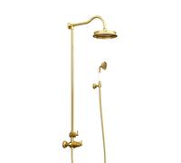 Steinberg Série 350 Système de douche, set complet, avec. thermostat, 1, 3502721BG, 3502721BG, Colorazione: Oro spazzolato