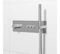 Steinberg Série 390 Mitigeur de douche/bain, thermostat encastré, douchette à main incluse, flexible de douche, 3 consommateurs, 39042322, 39042322, Colorazione: cromo