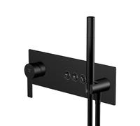 Steinberg Série 390 Mitigeur monocommandé douche/bain 3/4, douchette à main, 3 consommateurs, 39022322S, 39022322S, Colorazione: Nero opaco
