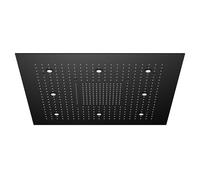 Steinberg Série 390 Sensual Rain Panneau de pluie, éclairage LED, set complet, 3 jets, Easy-Clean, 800x800mm, 3906680S, 3906680S, Colorazione: nero opaco