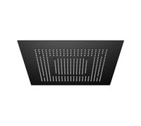 Steinberg Série 390 Sensual Rain Panneau de pluie, set complet, montage au plafond, 2 jets, Easy-Clean, 600x600mm, 3906612S, 3906612S, Colorazione: nero opaco