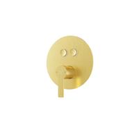 Steinberg Série 390 Set de finition, pour mitigeur bain/douche, pushtronic, pour 2 consommateurs, rond, 39023223BG, 39023223BG, Colorazione: Oro spazzolato