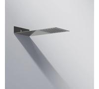 Steinberg Série 390 Wall Rain Douche de tête, raccordement direct au mur, Easy-Clean, ultra-plat 2mm, 430x200x60mm, 3901620, 3901620, Colorazione: cromo