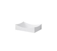 Steinberg Série 440 lavabo à poser, anguleux, sans trop-plein, 500x350x130mm, SOLIDSurface, 4407600W, 4407600W
