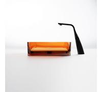 Steinberg Série 489 lavabo à poser, rectangulaire, en polyrésine, avec bouchon de vidage, 550x360x140mm, 489701031, 489701031, Colorazione: Ambra