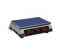 Steinberg Systems Bilancia da Banco di Controllo Professionale SBS-PW-302W (a 30 kg, Precisione 2 g, Display al LED,Batteria integrata fino a 40 ore di funzionamento, Diverse funzioni)