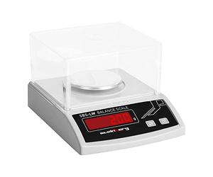 Steinberg Systems Bilancia di precisione Bilancia per pesare SBS-LW-200N (200 g, Accuratezza di 0,001 g, Display al LED, Copertura in vetro, Numerose funzioni)