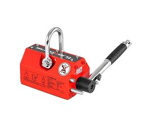 Steinberg Systems Magnete di sollevamento - 300 kg | Per Uso in Industria, Logistica ed Edilizia, Leva Manuale, Compatto e Potente, Forza di Traino 900 kg