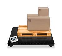 Steinberg Systems SBS-BW-3T - Bilancia da pavimento industriale in acciaio inox, display LCD, 3000 kg/1 kg, 150 cm x 150 cm