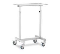 Steinberg Systems Tavolo portastrumenti - Mobile - 60 x 40 cm - Altezza regolabile - Acciaio inox, gomma SBS-LF-151