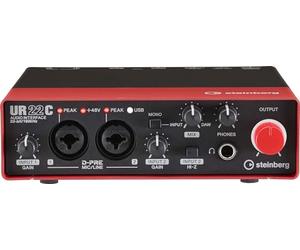 Steinberg UR22C USB 3.0 Interfaccia audio, include Cubase AI, Cubasis LE e Steinberg Plus, pacchetto software RED