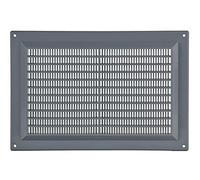 Steinberg14 Griglia di Aerazione Rettangolare 250x170 mm - Griglie di Aerazione in Plastica Grigia - Serranda di Scarico dell'aria con flangia - Coperchio di Sfiato Interno a Parete e a Soffitto