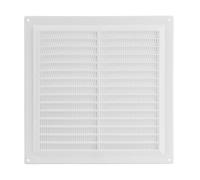 Steinberg14 Griglia di Aerazione Rettangolare 250x250 mm - Griglie di Aerazione in Plastica Bianca - Serranda di Scarico dell'aria con flangia - Coperchio di Sfiato Interno a Parete e a Soffitto