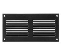 Steinberg14 Griglia di Ventilazione Rettangolare 200x100 mm - Griglie di Aerazione in Metallo Antracite - Serranda di Scarico dell'aria con Zanzariera - Copri Bocchetta Interna a Parete e a Soffitto