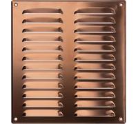 Steinberg14 Griglia di Ventilazione Rettangolare 260x280 mm - Griglie di Aerazione in Metallo Rame - Serranda di Scarico dell'aria con Zanzariera - Copri Bocchetta Interna a Parete e a Soffitto
