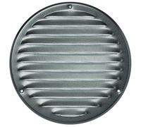Steinberg14 Griglia di Ventilazione Rotonda 160mm - Lamiera Zincata con Zanzariera - Copertura di Ventilazione - Registro di Scarico Aria