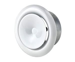 Steinberg14 Valvola a Disco Regolata 100mm - Diffusore Rotondo da Soffitto - Griglia di Ventilazione in Metallo