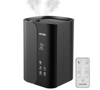 Steinborg, umidificatore ad ultrasuoni, 5 litri, con telecomando, purificatore d'aria, igrometro, display touch a LED, ultra silenzioso, potente 350 ml/h, con scomparto per aromi, timer automatico