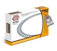 Steinchenshop City Blocchi di costruzione rotaie Set curve morbide dritte compatibili con il leader di mercato (30 curve)'