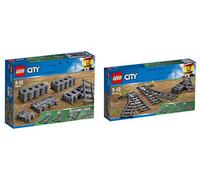 Steinchenwelt Lego City - Set di 2 binari 60205 + 60238 per ferrovia radiocomandata