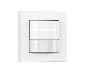 Steinel 032883 Rilevatore di movimento HF COM1 bianco, interruttore a sensore da incasso a 180°, rilevatore di presenza radar, montaggio a 3 fili, 2000 W, 230 V