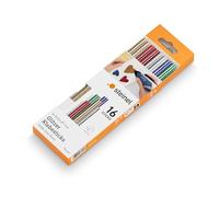Steinel 065539 - Bastoncini di colla glitterata, Ø 7 mm, 16 bastoncini, 96 g, lunghezza 150 mm, colla a fusione colorata in 5 diversi colori, Ø 7 mm, 16 pezzi, numero