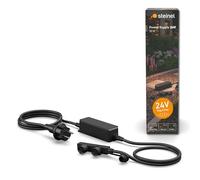Steinel 35 W Alimentatore trasformatore a bassa tensione con presa EU, resistente alle intemperie IP67, 2 uscite, Plug & Play, accessori da giardino 24 V, nero