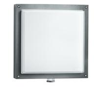 Steinel 053000 Lampada da Esterno L 690 S Antracite, Applique 8,5 W, Rilevatore di Movimento a 360, Resistente Agli Urti, Bianco Caldo, Numero Civico Incluso