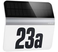 STEINEL 007140 - Luce solare a LED, luce numero civico, argento, IP44, XSOLAR LH-