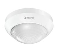 Steinel Sensore di movimento IS 360-3 bianco - Rilevatore 2000W con angolo rilevamento infrarossi PIR 360°, raggio d'azione 12m, per LED, montaggio a soffitto