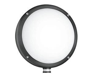 Steinel L 330 S lampada da esterno, lampada da parete 8,4 W, sensore di movimento a 360°, portata 7 m, resistente agli urti, bianco caldo i efficienza energetica D]