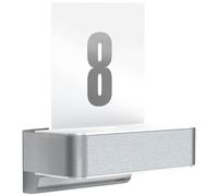 Steinel Luce da esterno 820 SC argento, numero civico illuminato, luce intelligente del numero civico a LED, rilevatore di movimento azionabile tramite app