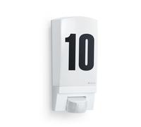 Steinel Lampada da Esterno L 1 S bianco, E27 | Lampada da parete con rilevatore di movimento, Ingresso casa, Sensore a 180°