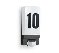 Steinel Lampada da Esterno L 1 S nera, E27 | Lampada da parete con rilevatore di movimento, Ingresso casa, Sensore a 180°