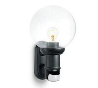 Steinel Lampada da esterno L 560 S, E27, Nero | Lampada da parete con sensore, luce classica da esterno, ingresso casa