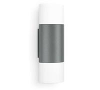 Steinel lampada da parete L 910 antracite, up/downlight senza sensore, 9,8 W LED luce esterna, luce da parete bianca calda, alluminio