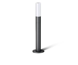 Steinel LED luce di percorso GL 65 Antracite | vetro opalino, luce da supporto in alluminio, luce da giardino bianco caldo, 77 cm di altezza