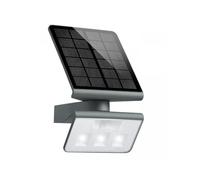 Steinel Luce solare da esterno XSolar L-S, Lampada da parete con sensore a 140°, luce solare da giardino, Antracite