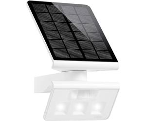 Steinel Luce solare da esterno XSolar L-S, Lampada da parete con sensore a 140°, luce solare da giardino, Bianco