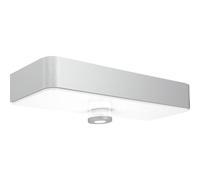Steinel Luce solare XSolar SOL-O S, Lampada da parete con sensore a 360°, accensione soft light, luce notturna, Argento