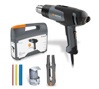 Steinel Pistola ad aria calda HG 2120 E Set per elettricisti, 2200 W, pistola termica 80-630°C incl. spelacavi, ugello riflettore, tubo termorestringente