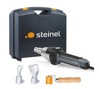 Steinel pistola ad aria calda HG 2620 E set per teloni, rullo di pressione, 2 ugelli piatti angolati, pistola ad aria calda da 2300 W, 700°C|500 l/min