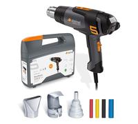 Steinel Pistola termica HM 2320 E Set, incl. ugelli e tubi termoretraibili | pistola termica professionale da 2300 W, 80°-650°C, display LCD, riscaldamento in ceramica