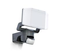 Steinel Proiettore LED da esterno XLED Protect S antracite, sensore di movimento 180°, 3000K bianco caldo, 14,3 W, IP54, per garage, giardino