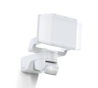 Steinel Proiettore LED da esterno XLED Protect S bianco, sensore di movimento 180°, 3000K bianco caldo, 14,3 W, IP54, per garage, giardino