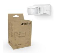 Steinel Sensore movimento IS 1 Basic, sensore 120°, portata 10 m, per interni ed esterni, IP54, montaggio a vista su parete e soffitto, bianco